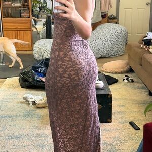 Windsor Mauve Lace Prom Dress